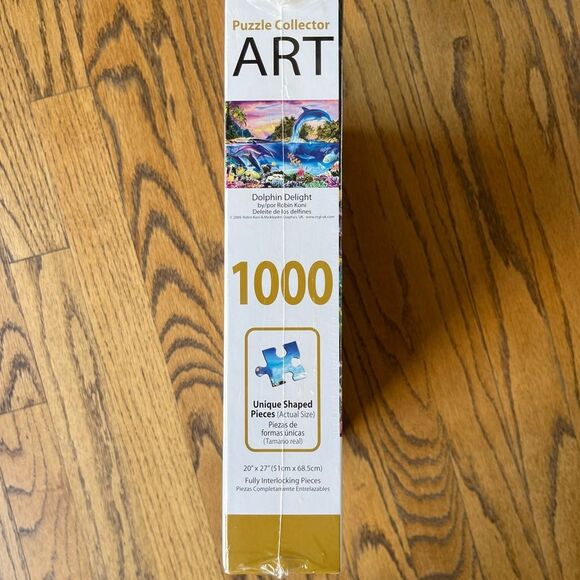 Brand New Sealed Dolphin Delight 1000 Piece Jigsaw Puzzle 20" x 27" Great Gift - Picture 6 of 6